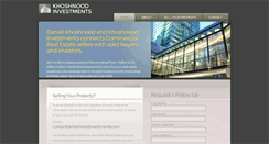 Desktop Screenshot of khoshnoodinvestments.com