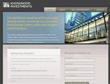Tablet Screenshot of khoshnoodinvestments.com